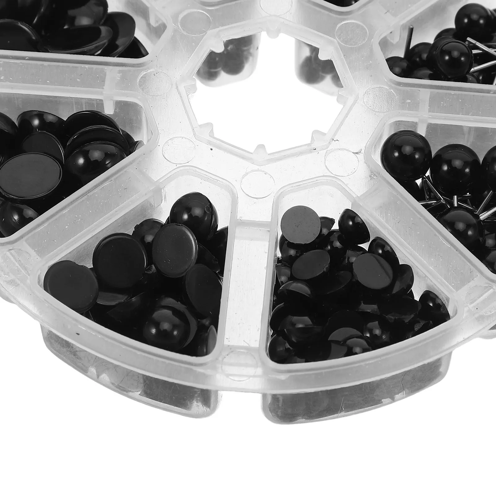 1Set Ambachtelijke Ogen voor Knuffels Zwart Plastic Veiligheidsogen met Ringen voor DIY Zachte Dieren Maken Realistische Fake Eye Ballen