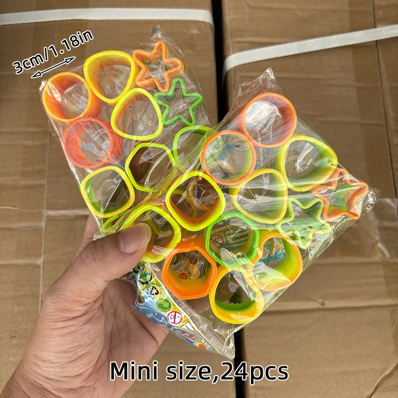 12/24PCS Regenbogen Magie Frühling Spielzeug Bunte Spule Party Gefälligkeiten für Kinder Geburtstag Pinata Füllstoffe Kindergarten Souvenir Geschenke groß – Detail 14