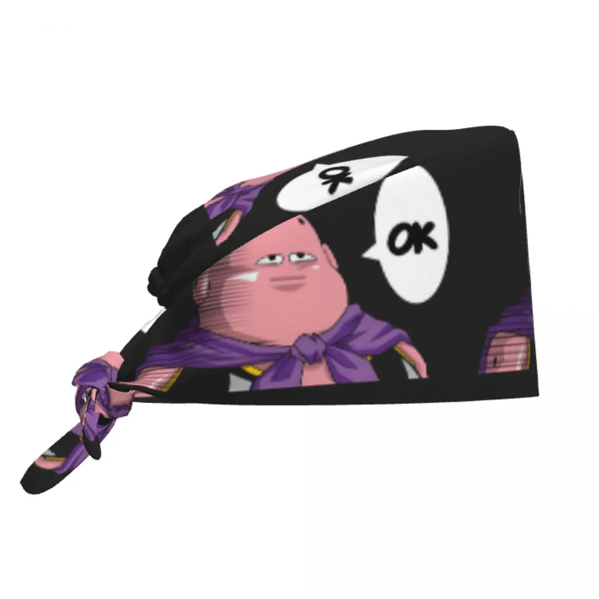 

Custom Adjustable Funny Anime Majin Buues Working Hat Women Men Surgical Hat Scrub Nursing Doctor Surgeon Cap for Nurse