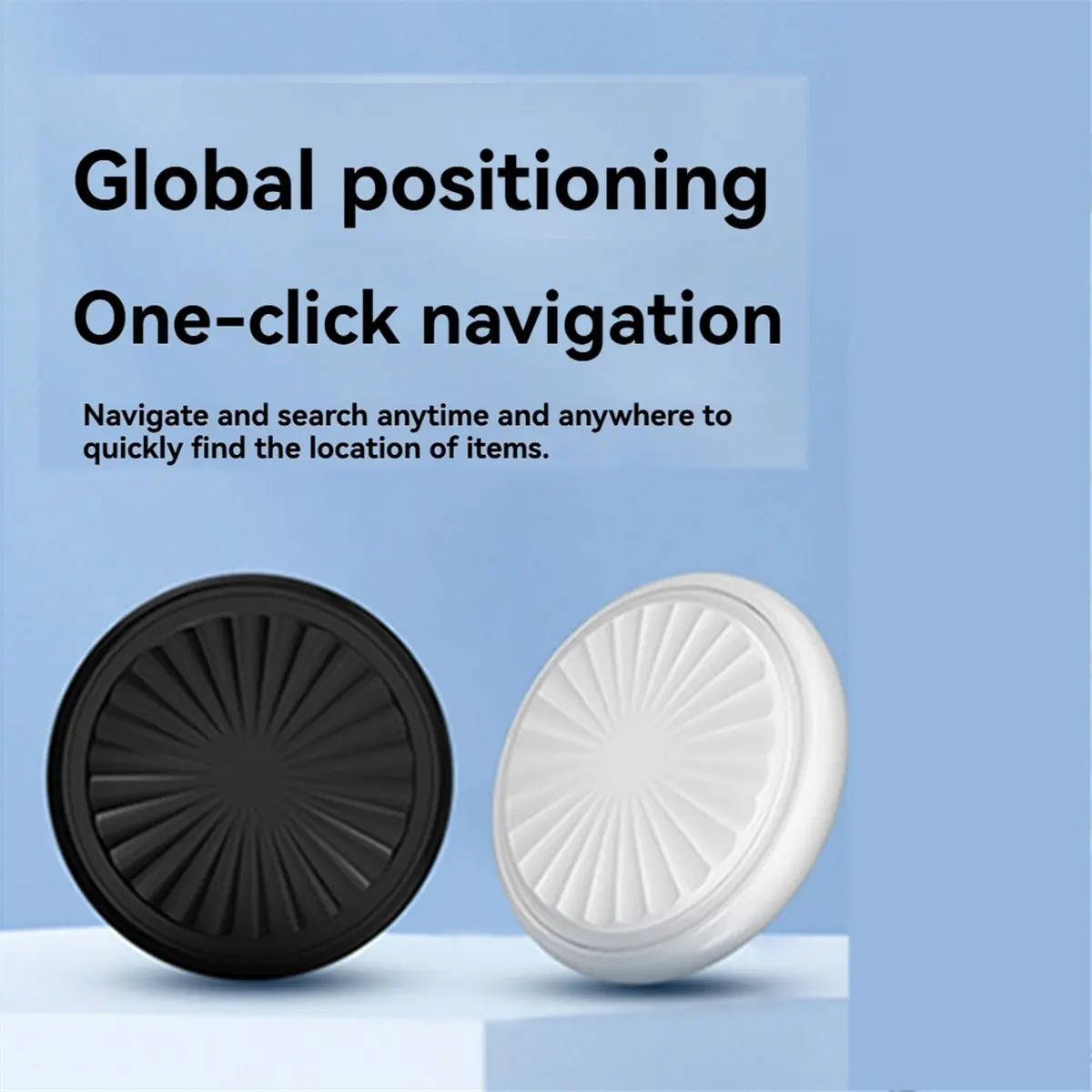NNnew Bluetooth GPS Tracker Global Positioning Finder, Smart Anti-Lost Alarm, Reminder, Positioning Device Black