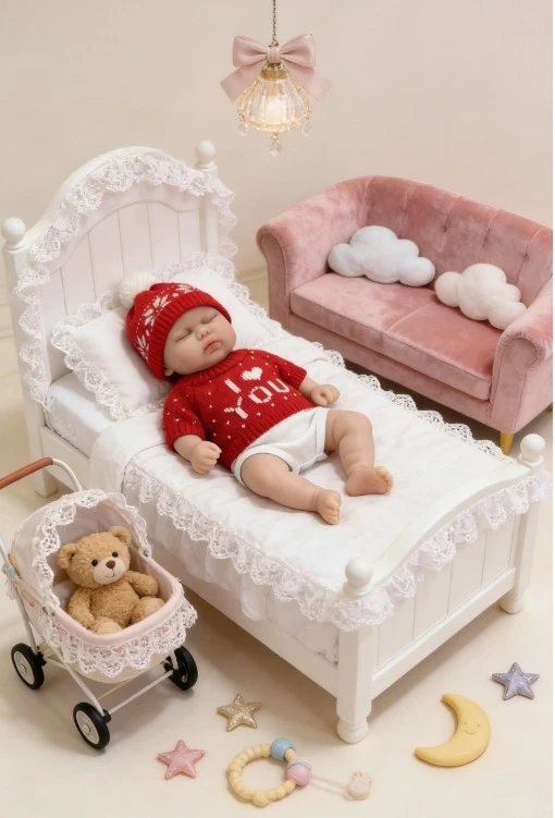 

NPK 12''High Quality Solid Super Soft Elastic Silicone Reborn Pickle with Hand Painting 3D Skin Collectible Lifelike Art Doll