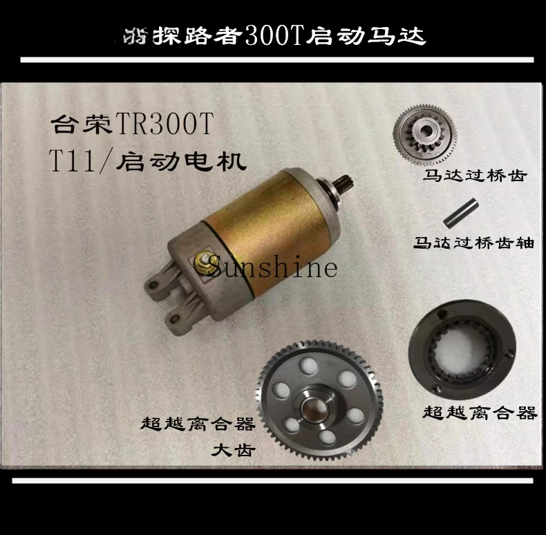 300T Motorcycle T11 Start Motor Motor Double Gear Overrunning Clutch Start Disc