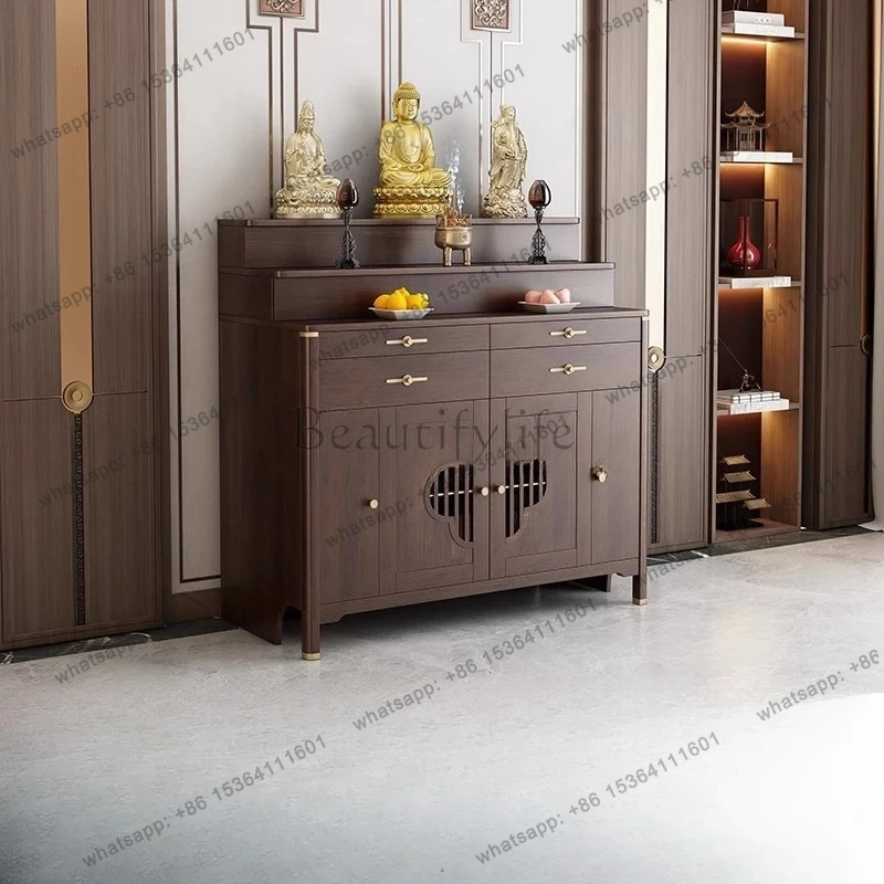 Shrine Table Serving Incense Case Household New Chinese-style Table Simple Modern Tribute Table Serving Taiwan Buddhist Scene