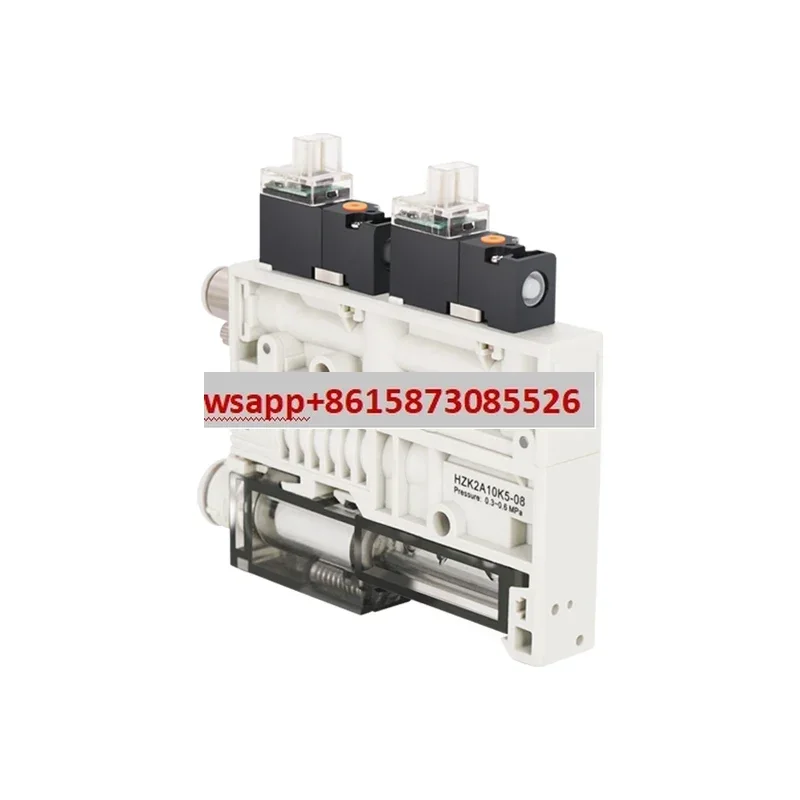 

ZK2A-07K5-06 Integrated Multi stage Vacuum Generator ZK2G-10K5P-08 K5N with Built in Muffler - Short Lock Nut