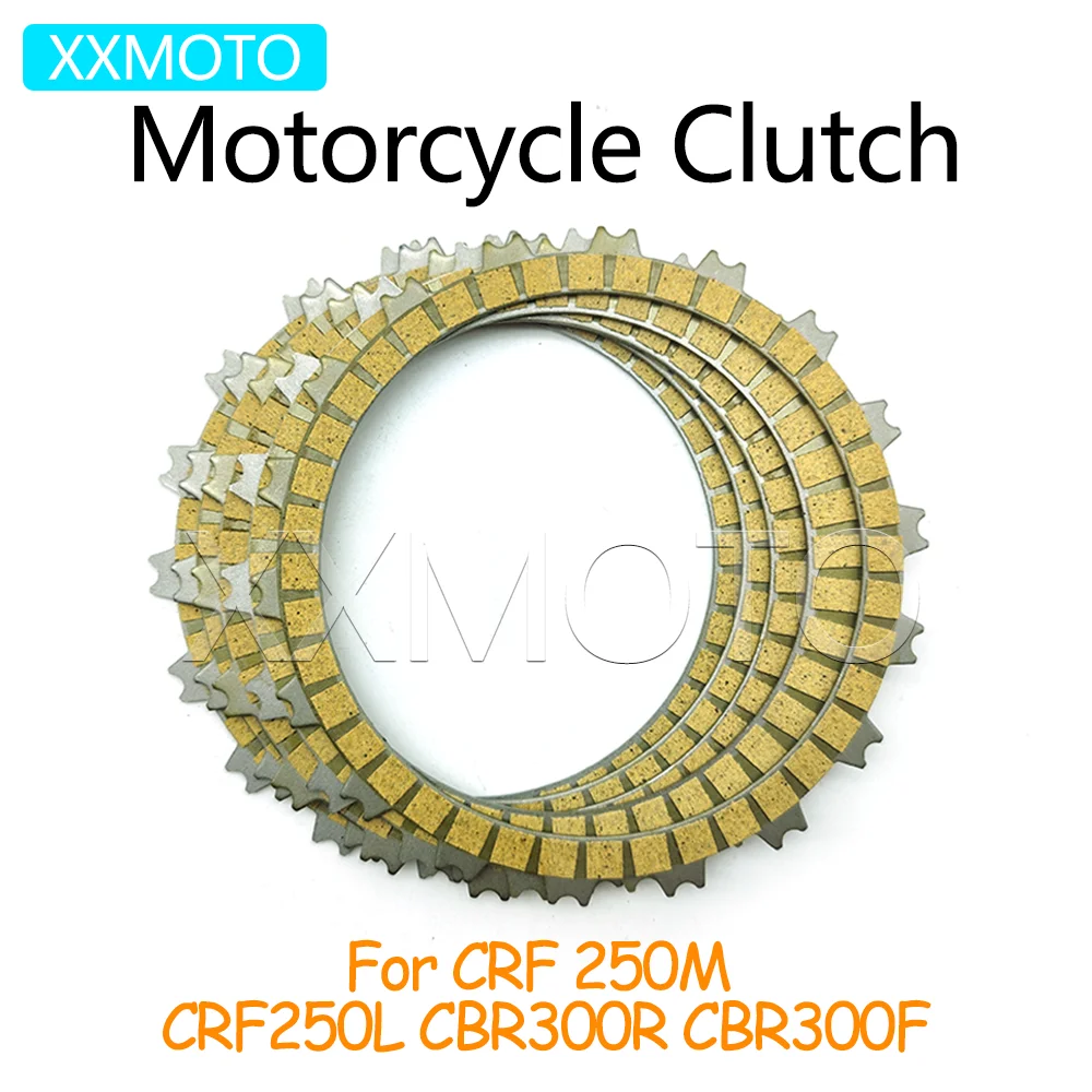 

For HONDA CRF250M CRF250L CRF 250M 250L 250 CBR300R CBR300F CBR 300R 300F Motorcycle Clutch Plates Friction Disc Kit Accessories
