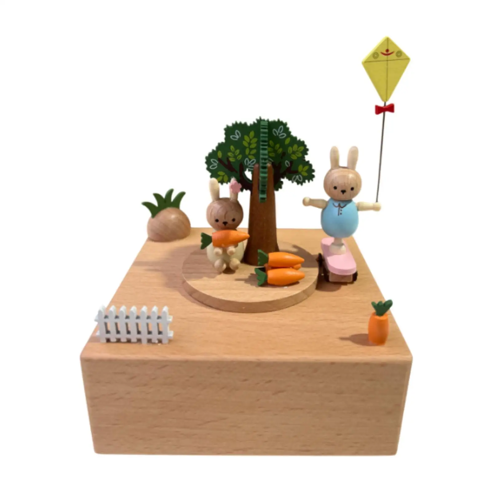 Rotating Music Box Tabletop Decor for Valentine’s Day Anniversary Girl Women Style A