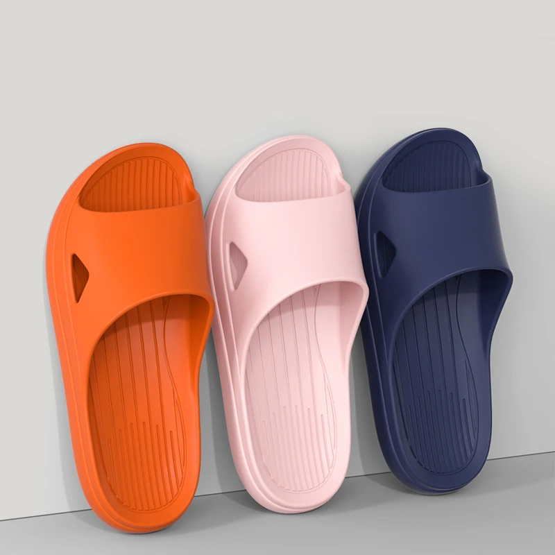 New Fashion Summer Couple Non-slip Soft Slides Lithe Comfort Platform Sandals Men Women Casual Slippers Ladies' Home Flip Flops