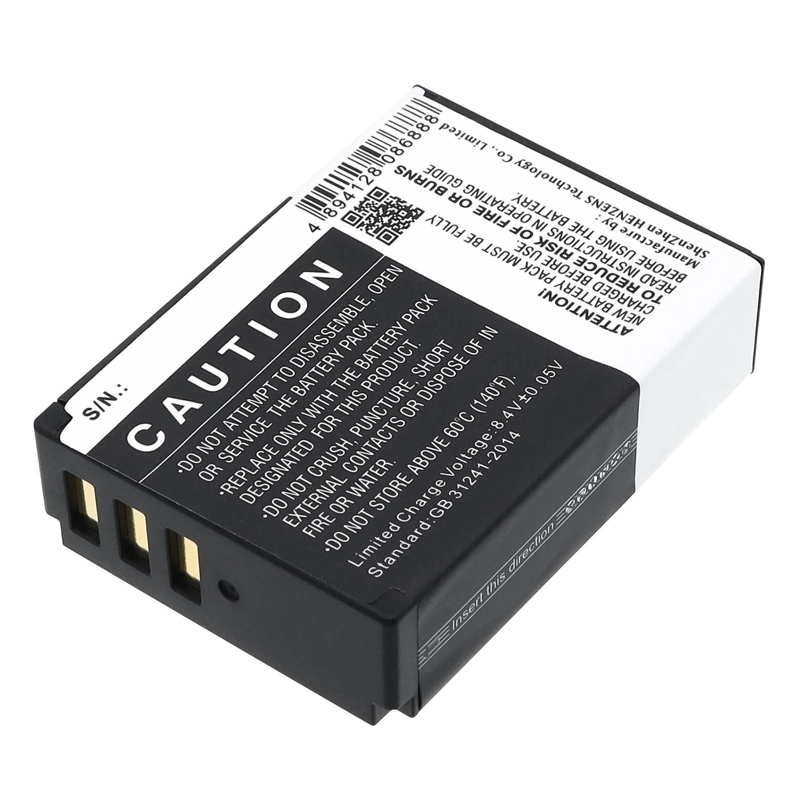Li-ion Camera Battery for Kodak, 7.4V, 1150mAh , Compatible Models: Pixpro AZ651, Pixpro AZ651 Astro Zoom