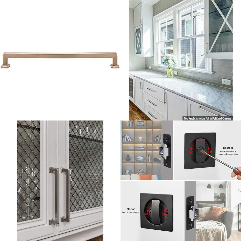 

Ручка-бар из медовой бронзы для кухни и ванны в современных и переходных стилях декора