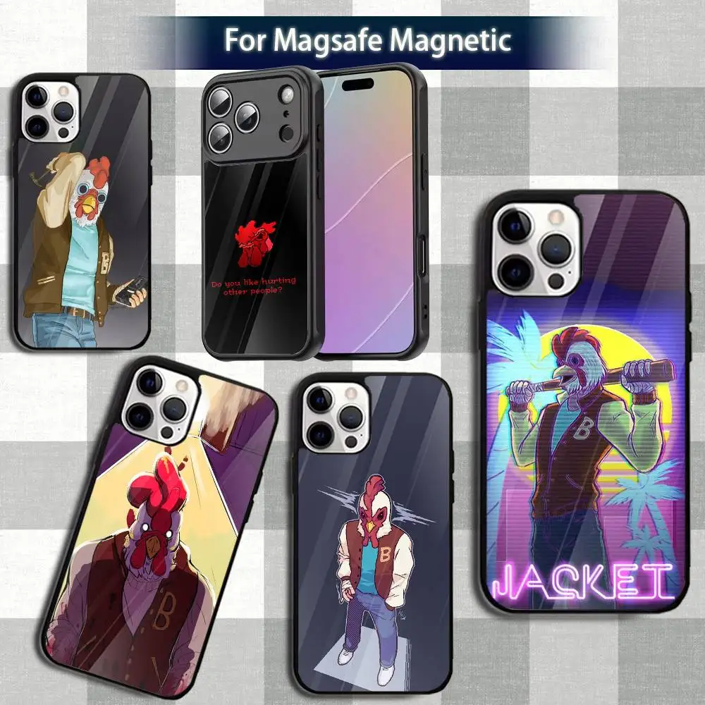 

HotlineS Game Miami-es Phone Case For iPhone 13,12,15,17,11,16,14,Pro,Max,Plus,Mini,Magsafe,Magnetic Wireless Charging Case