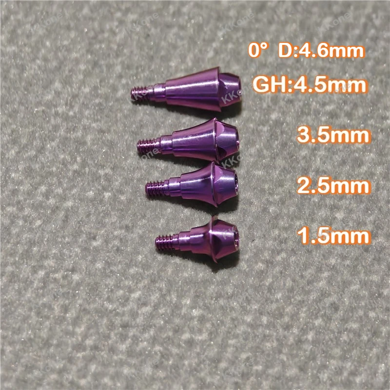 10Pcs Dental Multi unit Screw Retained Abutments 0° TAN For Straumann BLX RB WB Dental Implant Accessories
