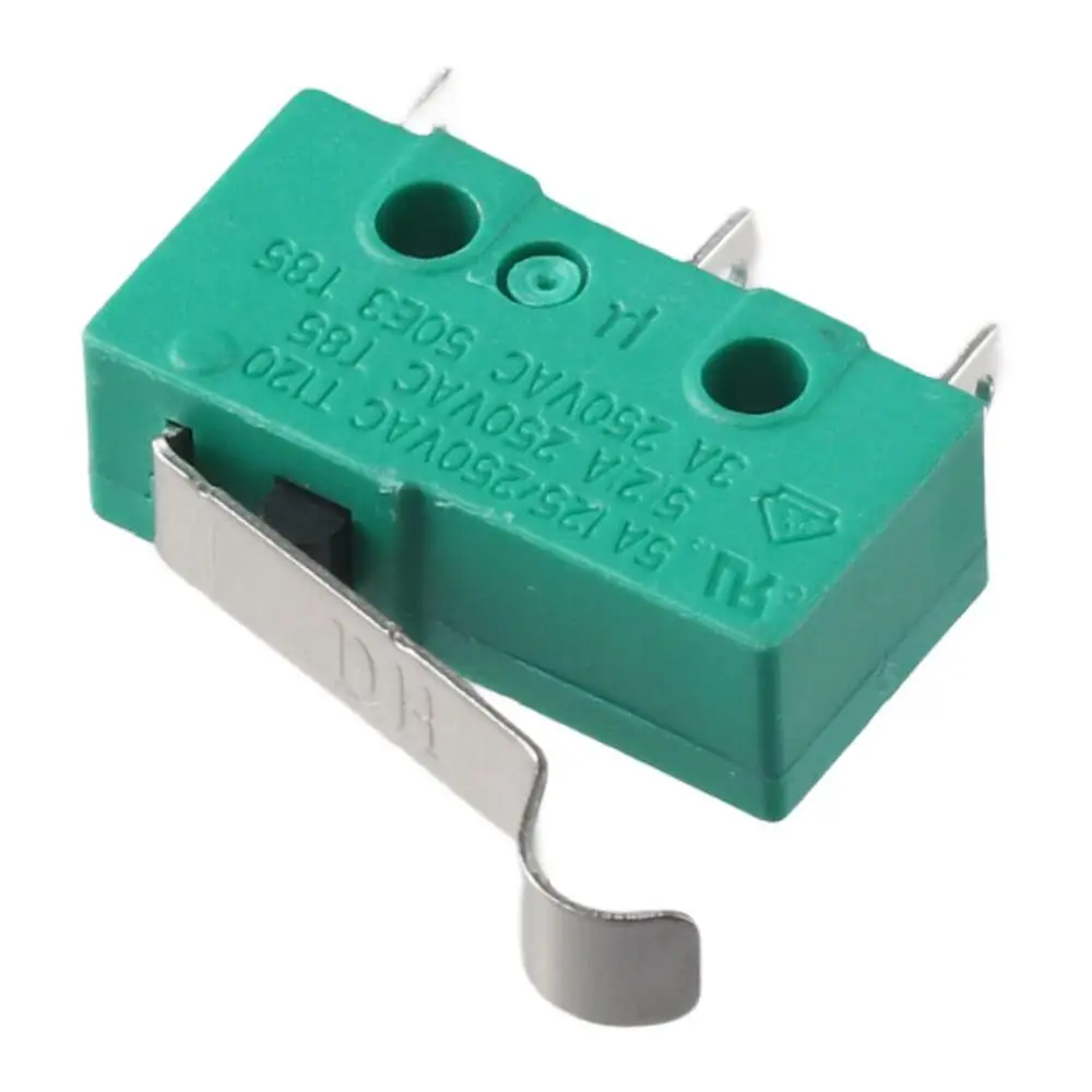 5PCS Durable KW4-3Z-3 Micro Switch 5A AC 125V Hinge Lever Switch Green 3 Terminal Limit Switch 3D Printer Accessories