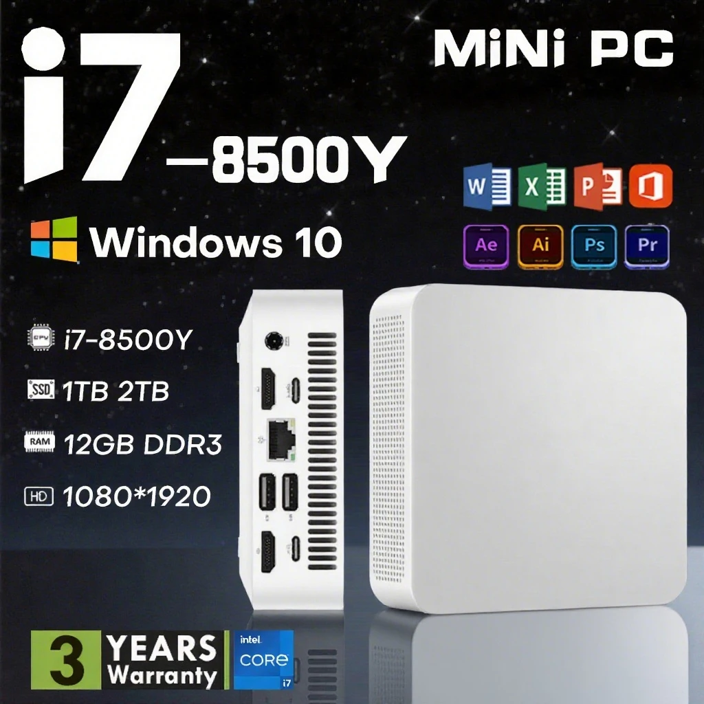 yZ[z2025NV^~jPC Windows 10 Intel Core i7 8500Y |[^uPC ~jRs[^[ 12GB DDR3 1TB/2TB SSD BT4.2 4K WIFI6 fXNgbvPC ItBX