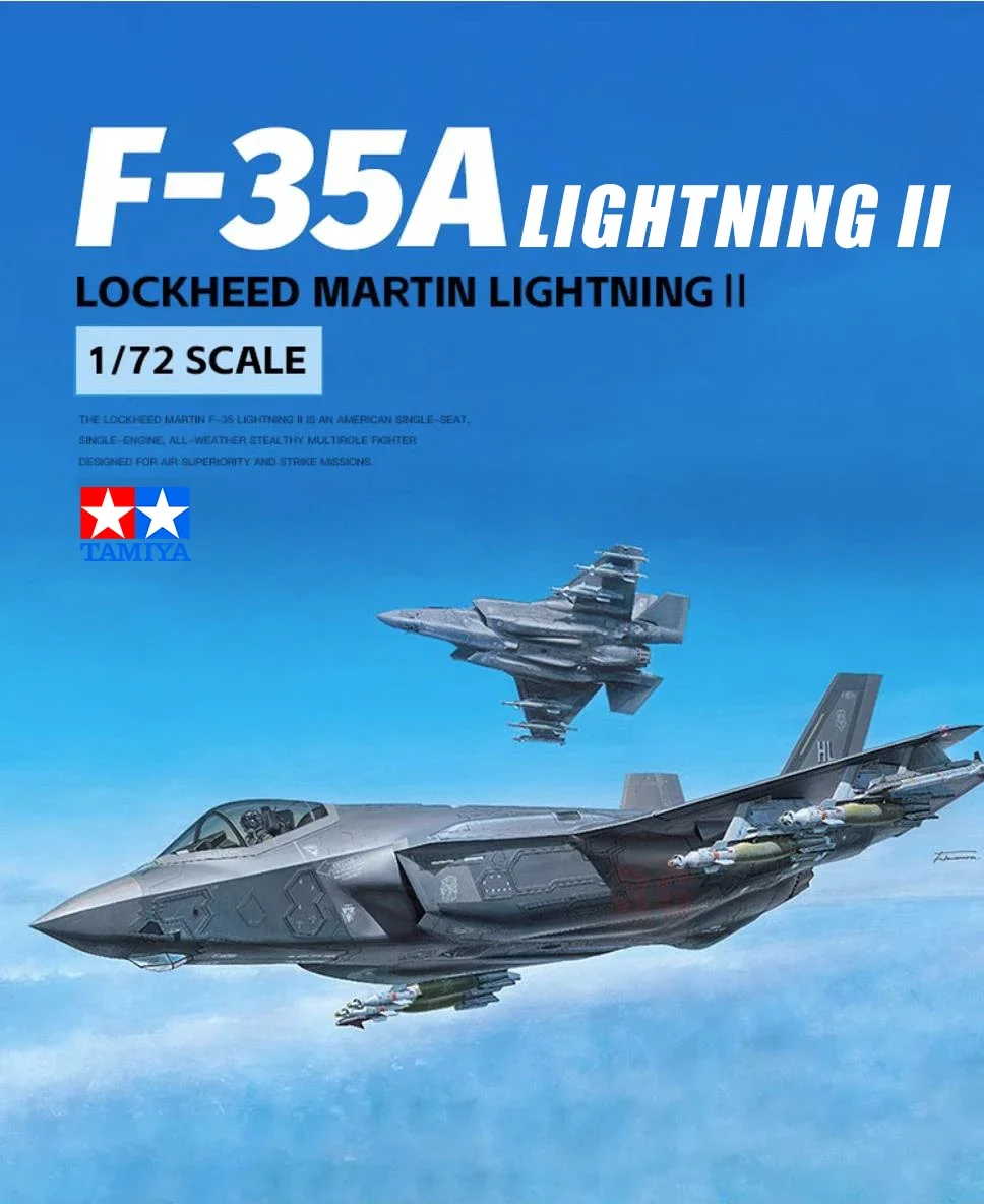 TAMIYA military assembled aircraft model kit 60792 American F-35A Lightning II fighter 1/72