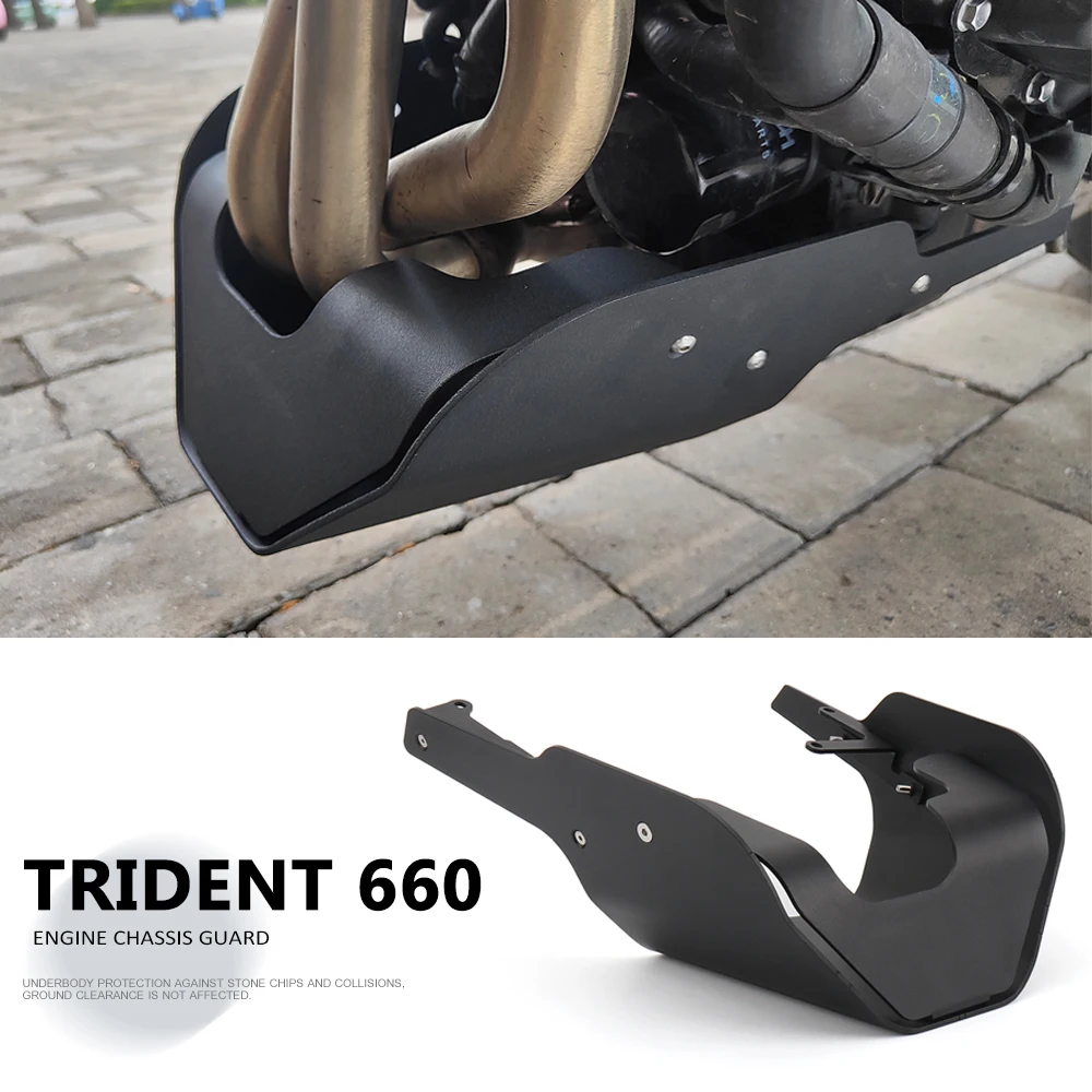 Plaques de protection de base de moteur de moto, couvercle de protection pour Trident 660 2021-2023, protection de châssis de moteur pour Tiger dehors 660 2022 2023