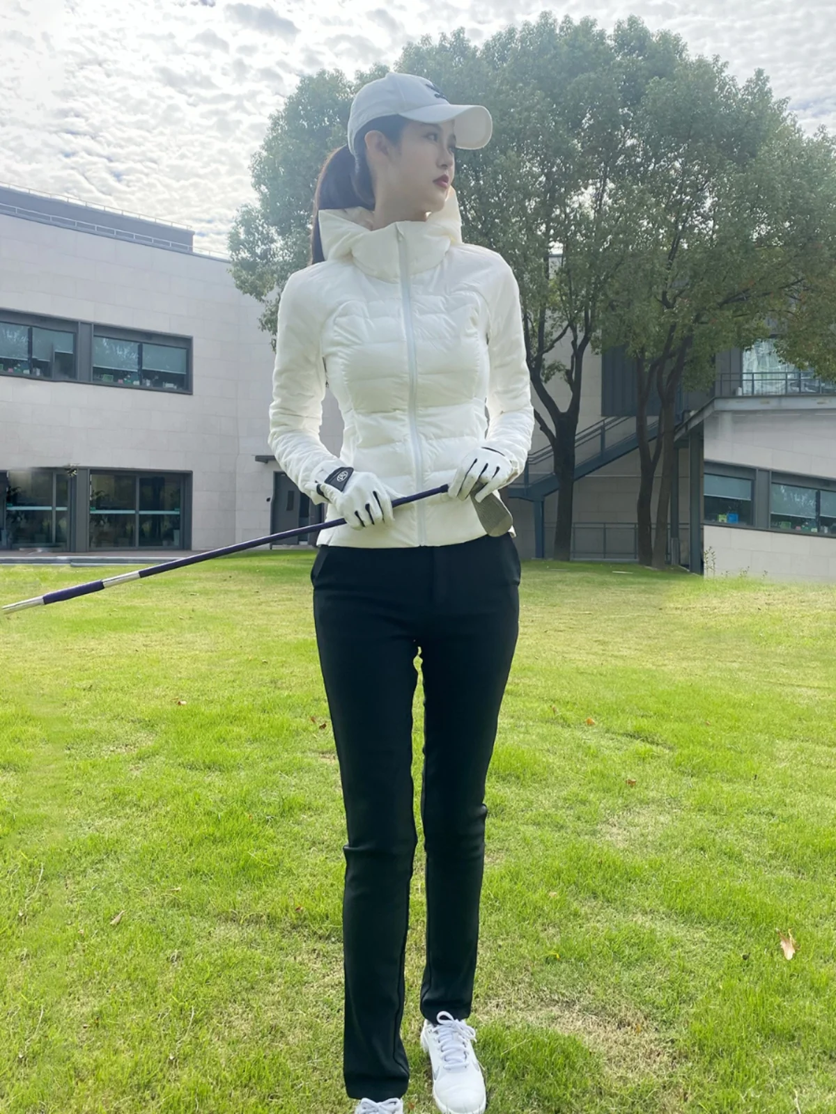 Chaqueta y plones de Golf para mujer, conjunto de ropa de Golf uesa con forro polar, secado rápido, cálido, deportes de...