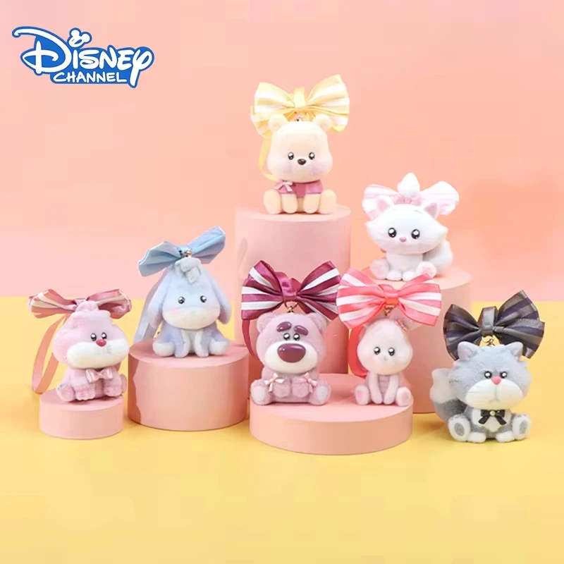 سلسلة مفاتيح ويني ذا بوه ديزني إيور كارتون خنزير صغير يتدفقون على ظهره ملحق تزيين دمية لعبة فتاة كاواي هدية