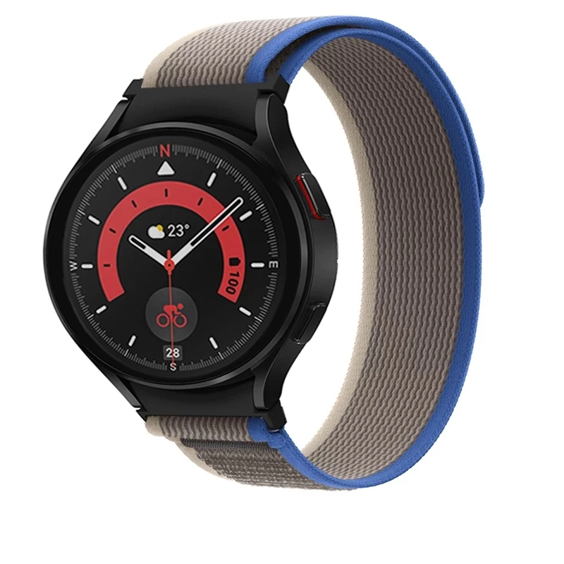Trilha de Loop Banda Esportes Nylon Strap para Samsung Galaxy Watch4 40mm 44mm Clássico 42mm 46mm / Watch5 Pro 45mm pulseira Pulseira