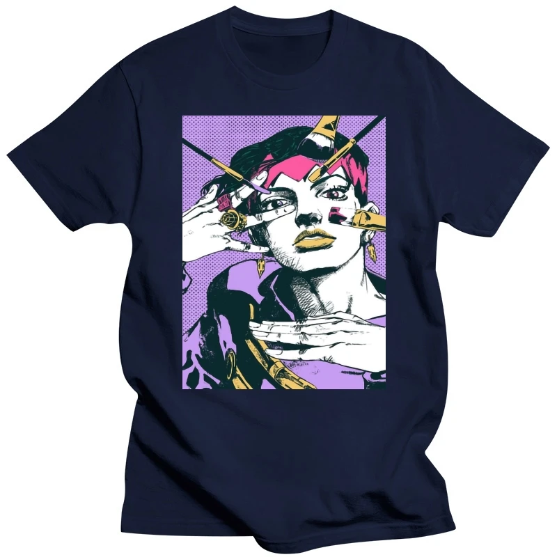 Men Funy tshirt JJBA - Rohan Kishibe - Collage Short Sleeve O-Neck Tops Tee men t shirt