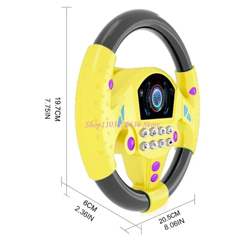 R6FD Geared to Steer Interactive Driving Steering Wheel – Portable Pretend for Play T