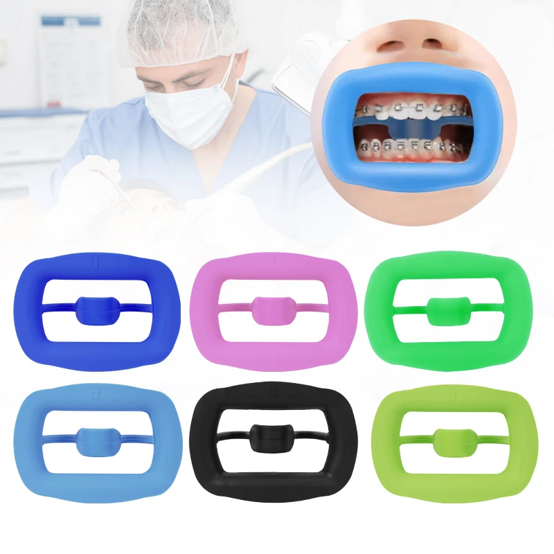 

1pc Tongue stopper, dental bite support, reusable oral lip constrictor, colored oral teeth and cheek traction device