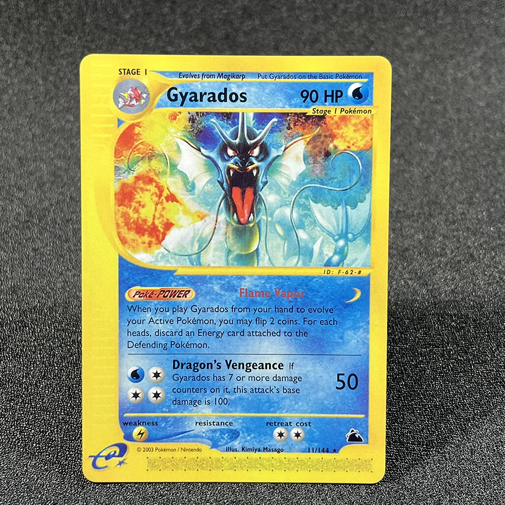 Pokémon Single Cards Skyridge (SK) Jolteon Gengar Kabutops Gyarados Steelix E-Card Foil TCG Cards Game Collection PTCG PROXY