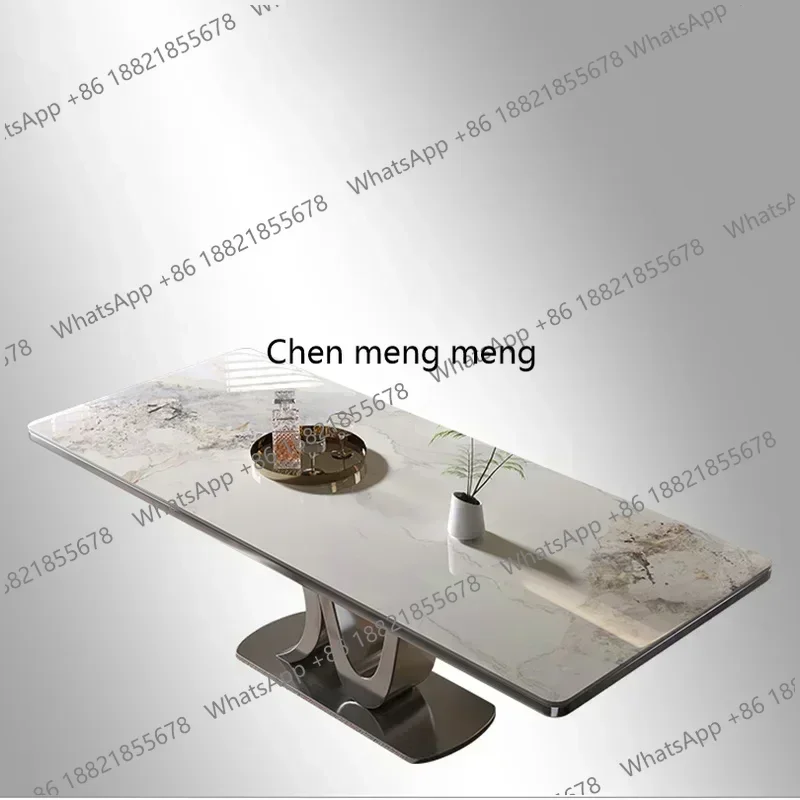 

Luxury Nordic Dining Table Marble Modern Style Home Kitchen Dining Table Legs Metal Mesas De Comedor Garden Furniture Sets