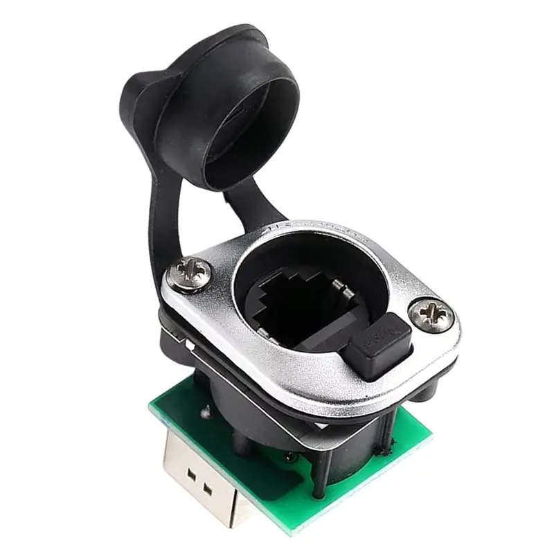 ABWR-NE8FDP RJ45 Dual Port For LED Screen Stage AV POE Data Installation Cat6 Shielded Connector Panel