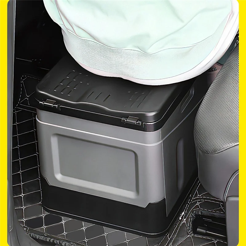 

NALFI-Strong Bearing Capacity Outdoor Folding Toilet Portable Camping Emergency Toilet Reusable Trash Can Anti-Odor Storage Box