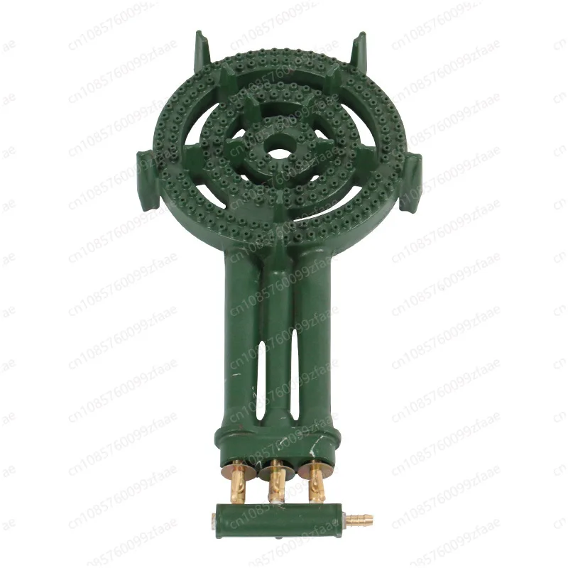 Triple Ring High-Efficiency Gas Stove - Portable with Durable Cast Iron Porous Burner Head