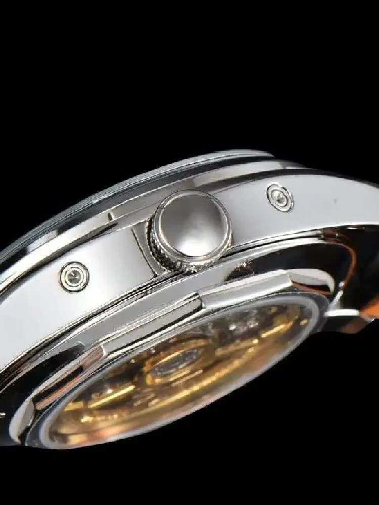 Industrieller Designer-Stil, Herren- und Damenuhr, Gehäuse mit Schraubendekor, Quarz-Armbanduhr, Lederarmband, wasserdicht, robust, modische Paaruhr, Alltags- und Streetwear, Punk-Accessoire.