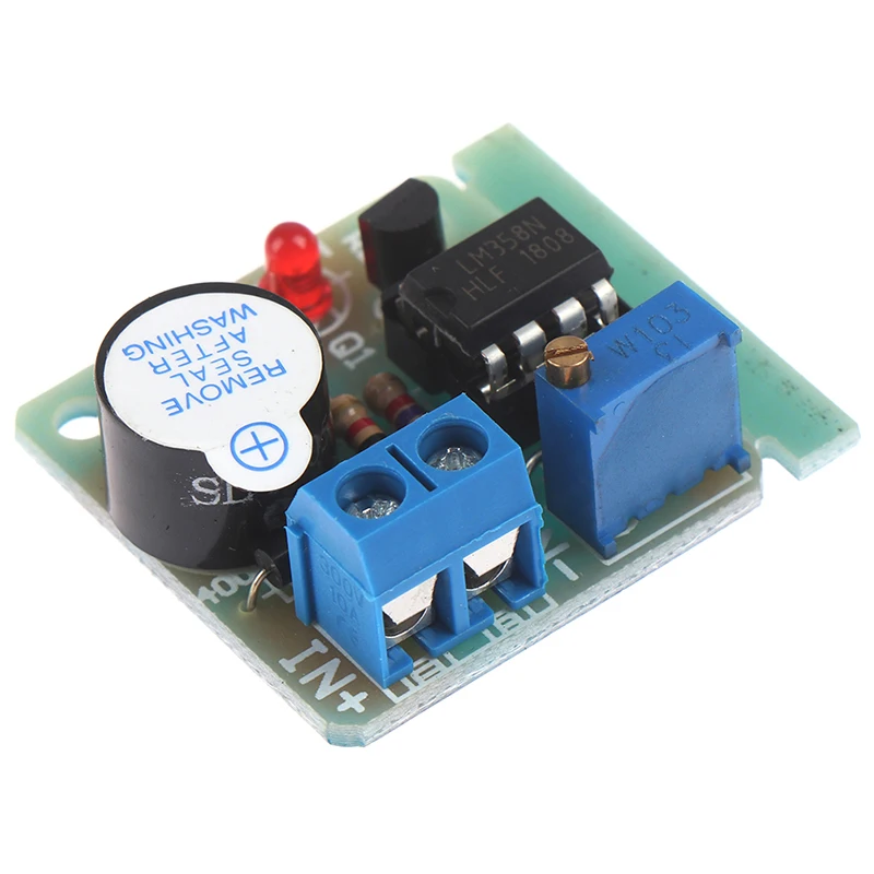 1Pc Brand New Anti Over Discharge Low Voltage Protection Module Audible Alarm Buzzer 9V 12V