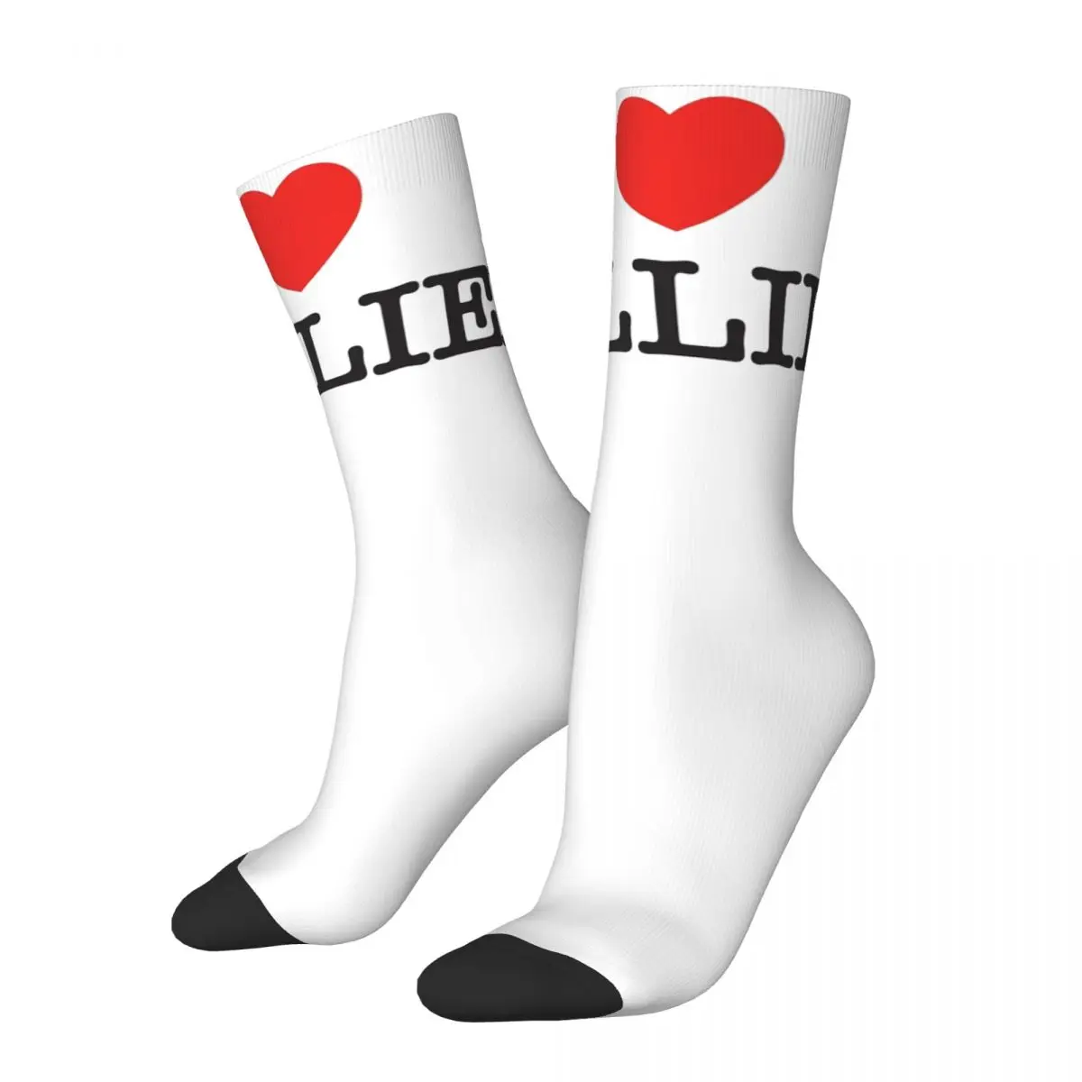 I Love Billie Theme Socks Accessories for Men Flexible Crew Socks