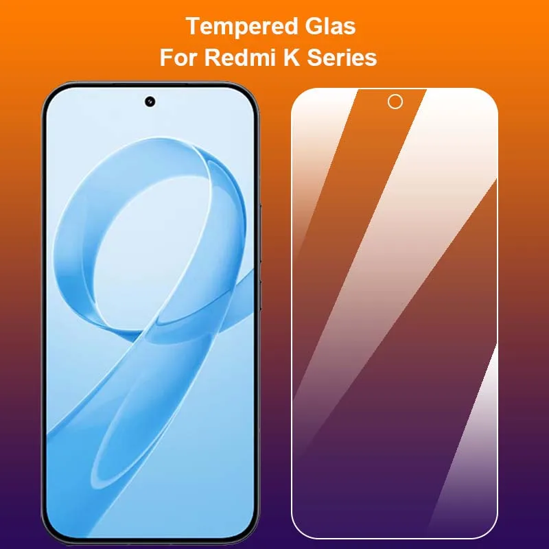 

Для Xiaomi Redmi K90 K80 K70 K70E K60 K60E Ultra Pro Max закаленное стекло 9H 2.5D Премиум защитная пленка для экрана