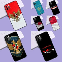 Indonesia Passport Flag Map Case For iPhone 15 Pro 11 14 Pro Max 12 13 Mini 7 8 Plus XS X XR SE 2022 2020 Back Cover