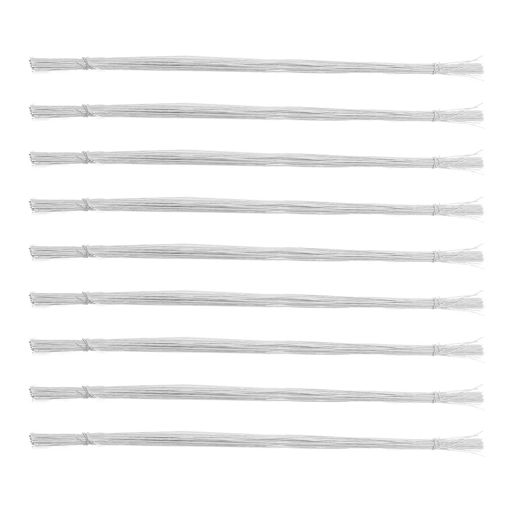 ก้านดอกไม้กระดาษรูปกุหลาบ 100 ชิ้น ทำจากเหล็ก สำหรับงานประดิษฐ์ดอกไม้ DIY พวงหรีด ช่อดอกไม้ และอุปกรณ์จัดดอกไม้ประดิษฐ์