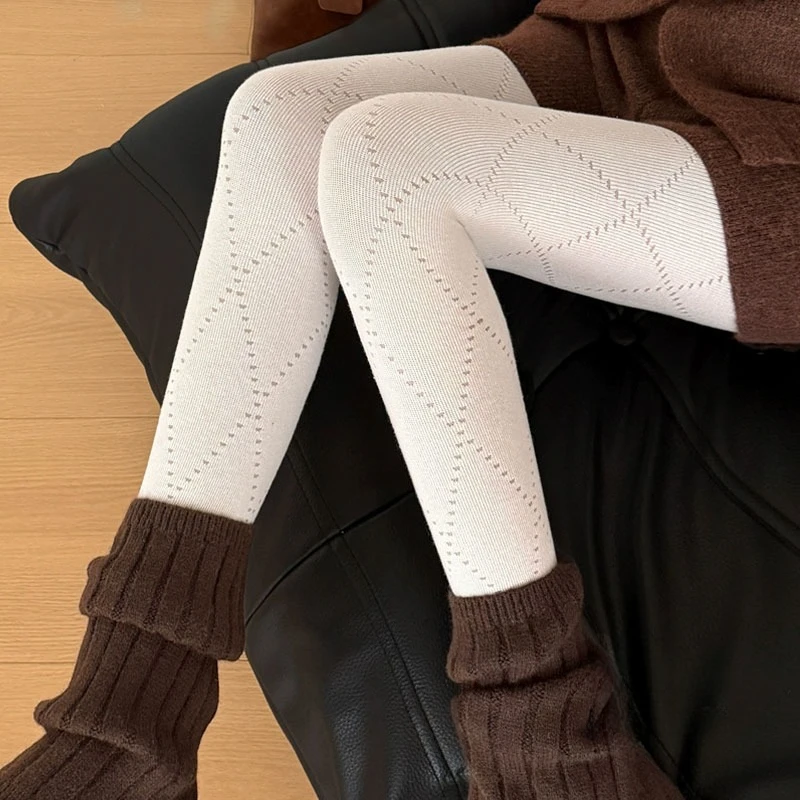 

Autumn New Knitted Tights Women Sexy Jacquard Knitted PantyhoseWomen Skinny Leggings 2026 Winter Basic Pantyhose Lolita