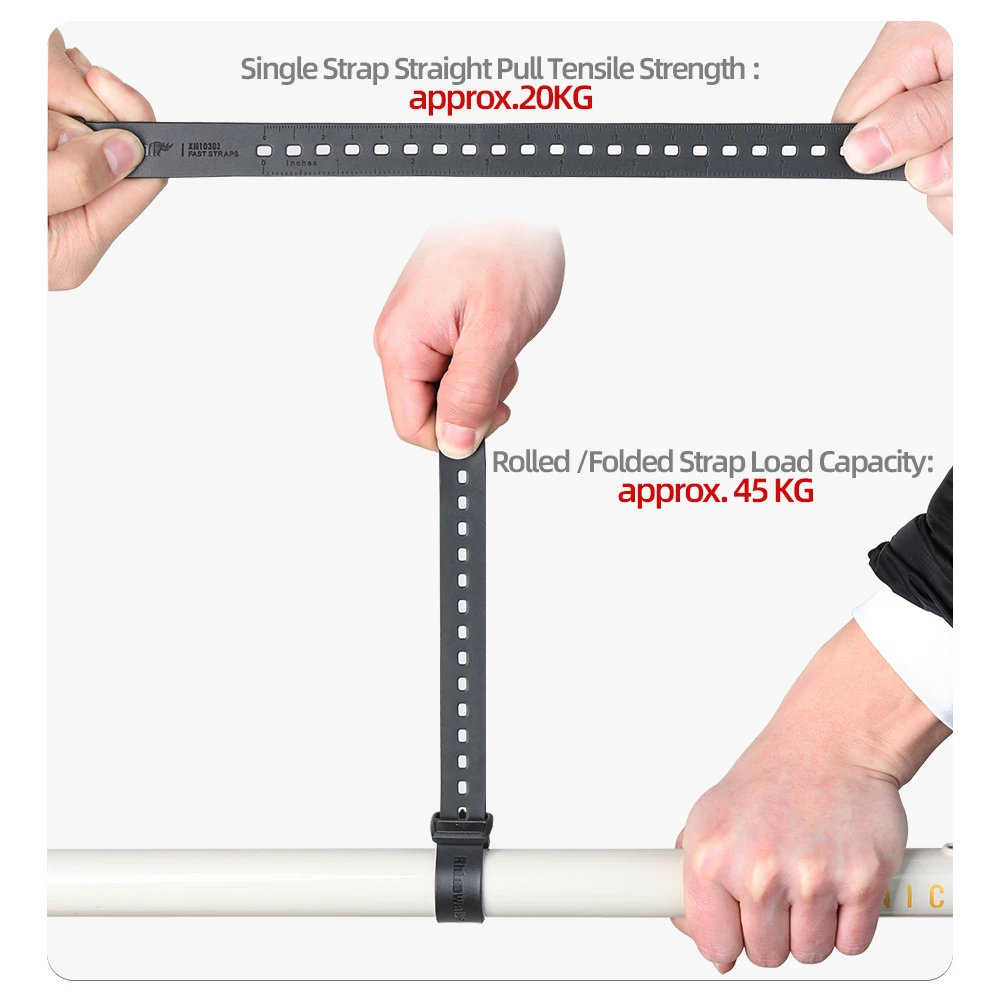Rhinowalk Multifunctional Scale Strap TPU 3 Lengths Portable Measuring Tie With Storage Buckle for Bike Cycling Accessories