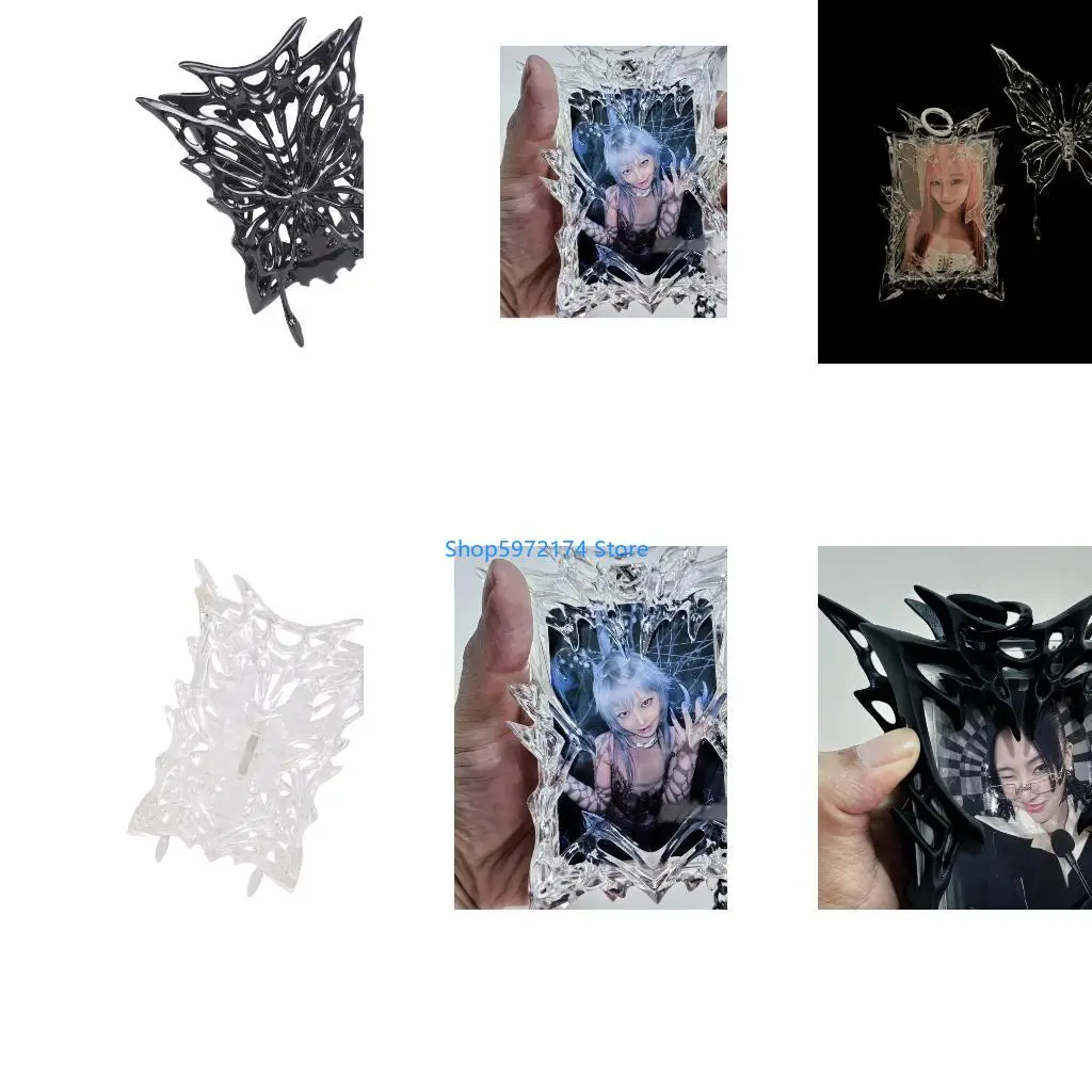Y3NB Youthful 3D Butterfly Photocard Holder Punk Card Case Photo Storage