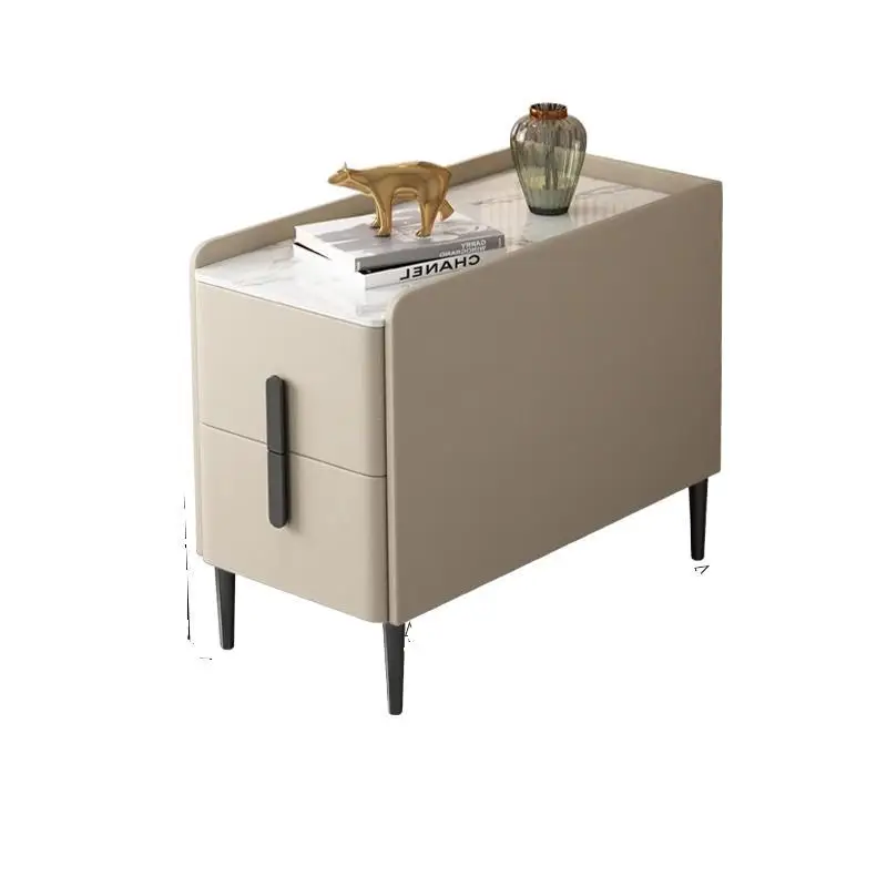 

Italian light luxury sofa side cabinet, living room side storage cabinet, simple small locker