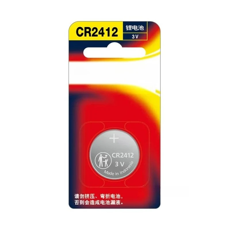 100% New 2PCS Original For Panasonic CR2412 3V Button Battery For Lexus For Toyota Car Remote Key