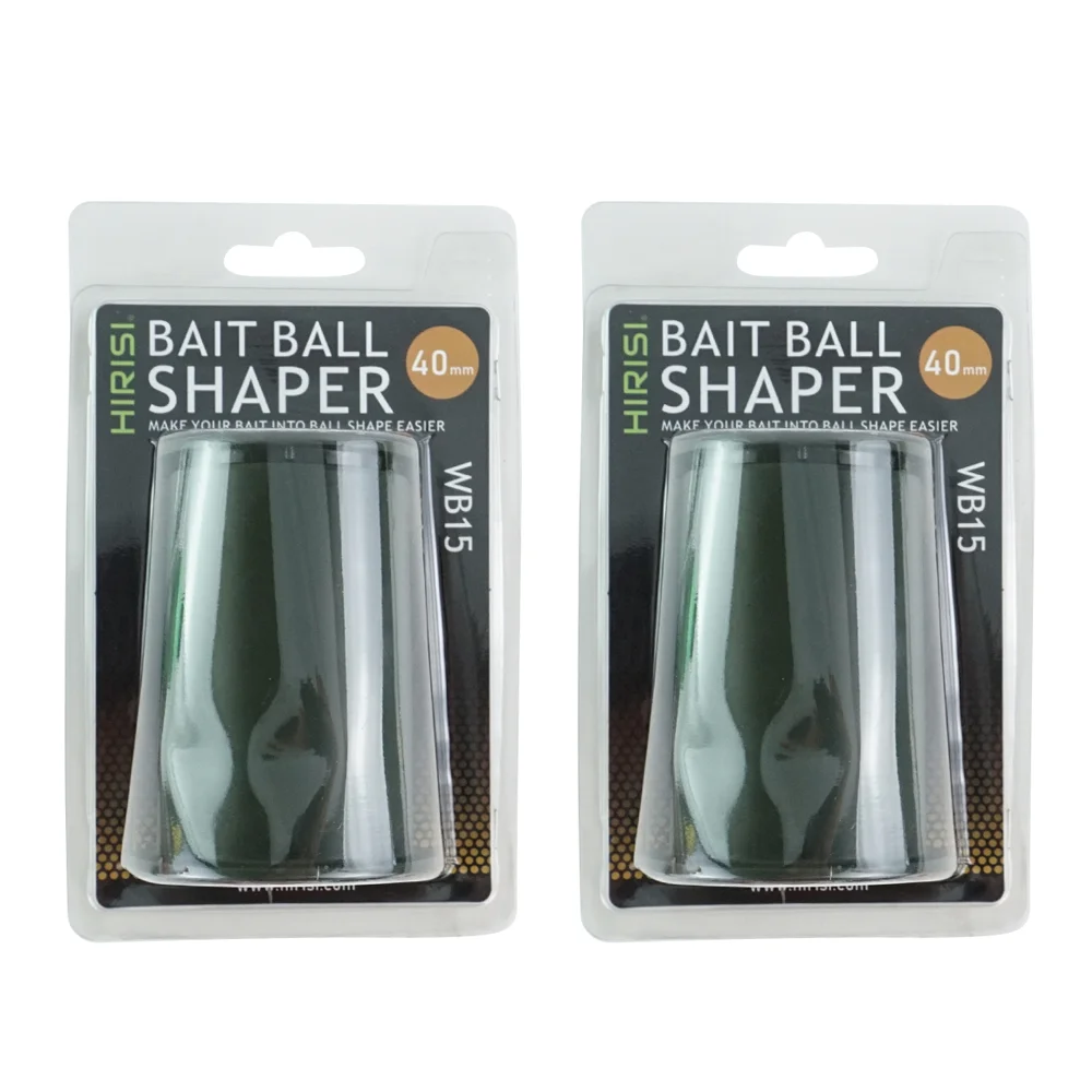 Hirisi 1/2 Stuks 40MM Visaas Bal Shaper Grondvoer Ballmaker Visaas Maken Tool Quick Aas Vormen Apparaat vistuig