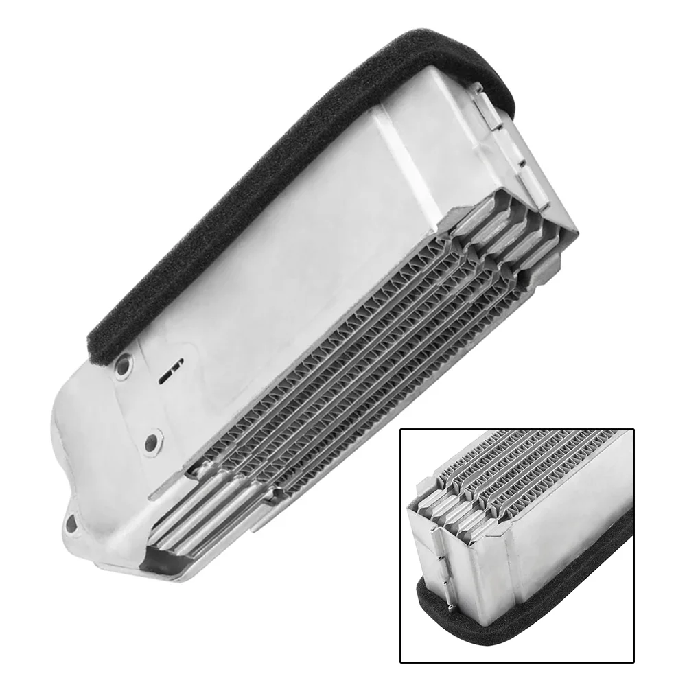 

Aluminum Oil Cooler For Type1 Type2 Karmann Thing 113117021 Direct Replacement High Strength Material Easy Installation Silver