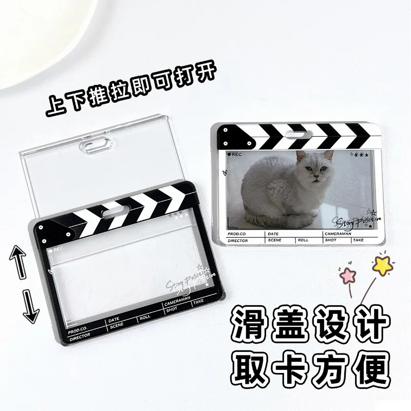 Creative Transparent Kpop Card Holder Korean Fashion Display Student Card Protector for Kids Idol Photocard Holder