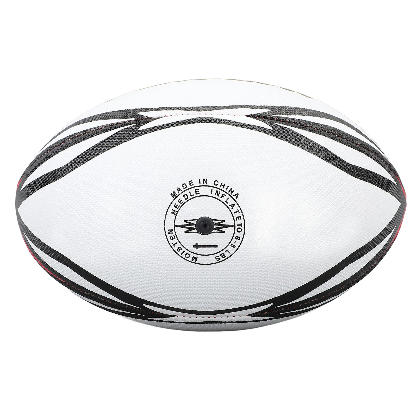 Number 9 Rugby Ball Inflatable Practice Ball High Elasticity PVC Rugby Ball for Match and Daily Training