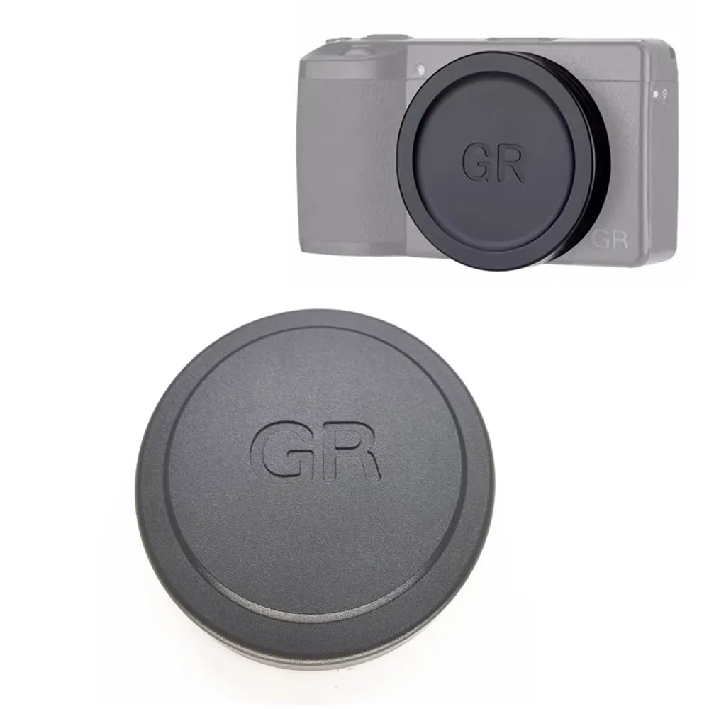 GR3x GR3 GR2 Black Metal Lens Cap Cover Protector for RICHO Ricoh GR IIIx , GR III , GR II GRIIIx GRIII GRII Camera