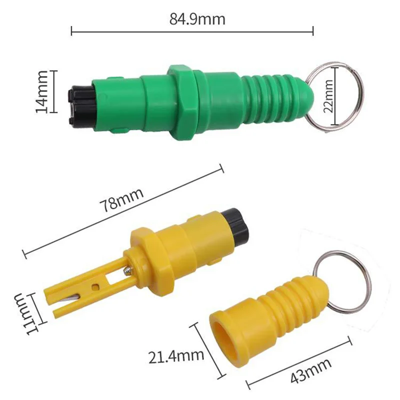 Młotek bezpieczeństwa do samochodu wiosna typ Escape młotek do zbicia szyby dziurkacz przecinak pasa bezpieczeństwa breloczek 2-w-1 narzędzie