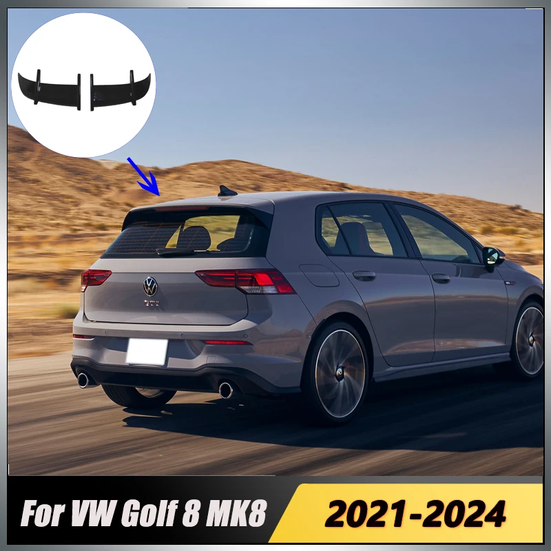 

Для VW Golf 8 MK8 Standard TDI TSI R-Line 2021-2024 Автомобильный задний спойлер Крылья Крыша Губа Задний сплиттер багажника Обвесы в стиле AK