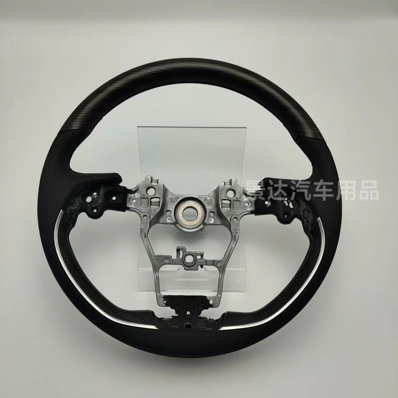 For Toyota Sienna/Highlander/Granvia Peach Wood Grain Modified Steering Wheel Interior Accessory