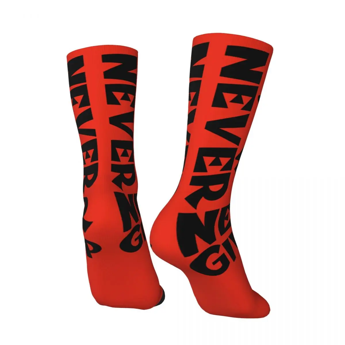 Never Give Up Men's Socks Retro Harajuku take america back Street Style Novelty Casual Crew Sock